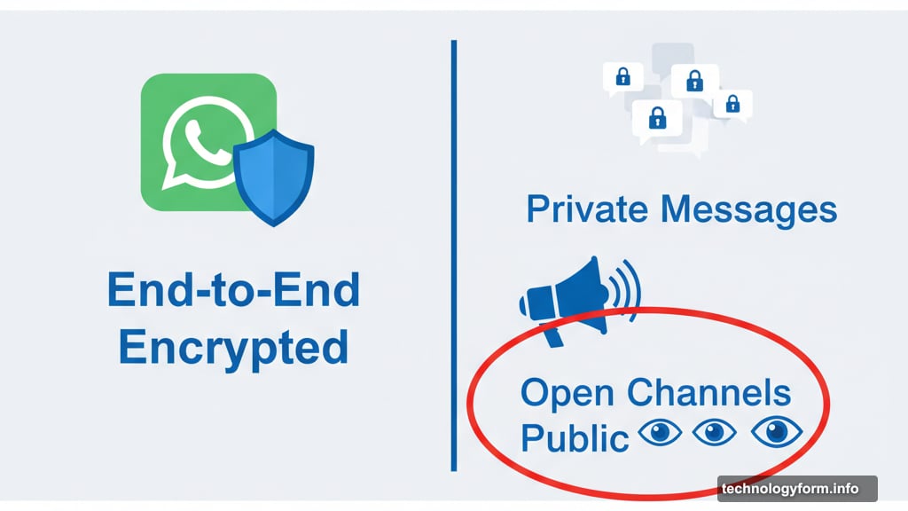 VLOP designation applies exclusively to WhatsApp's open channels feature