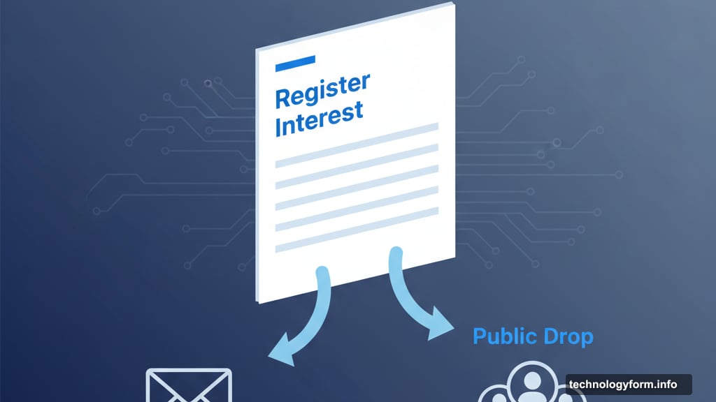 Merit-based application system with invitation-only sales and public drops