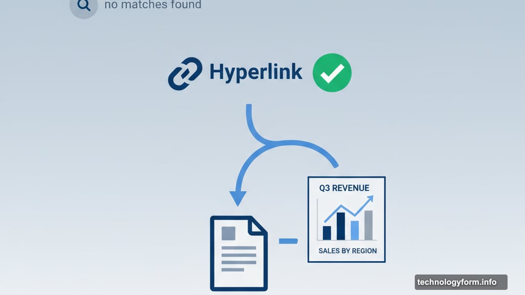 Hyperlink understands context beyond exact keyword name matches
