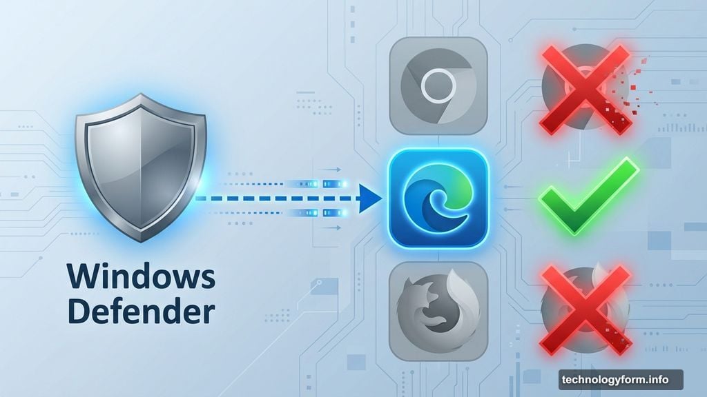 Microsoft Defender only fully protects Edge browser, not Chrome or Firefox