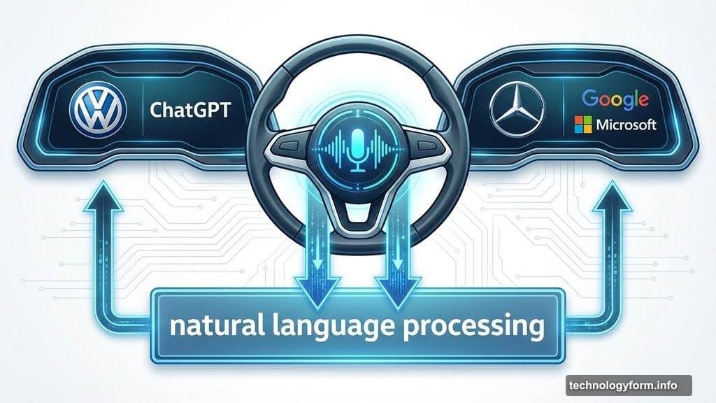 Volkswagen ChatGPT dashboards and Mercedes partnered with Google Microsoft assistants