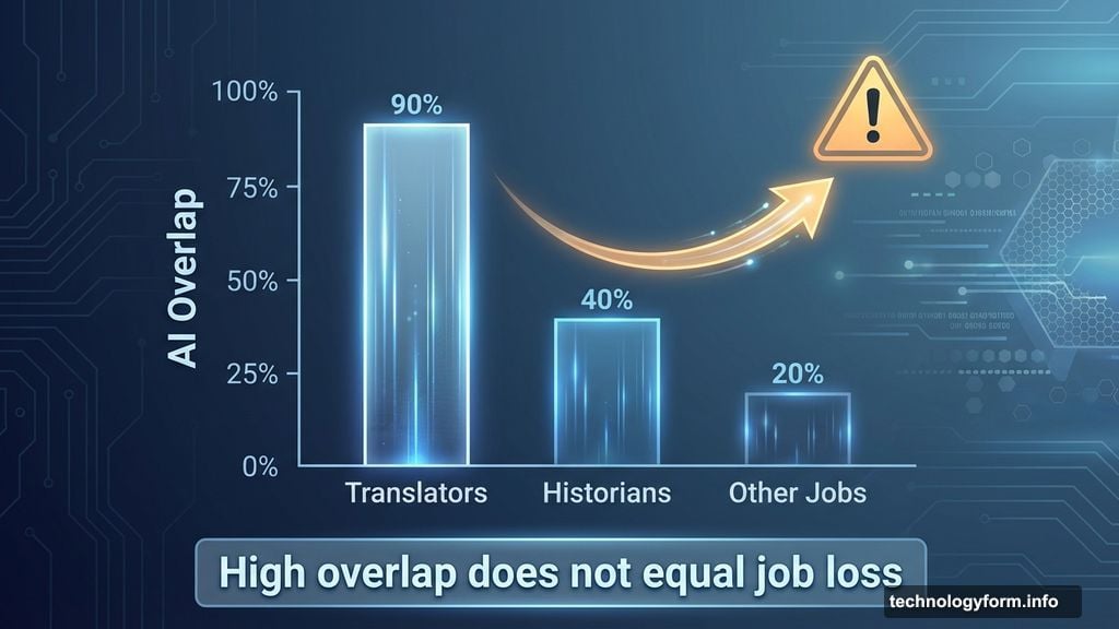 Microsoft researchers ranked jobs by overlap with AI capabilities
