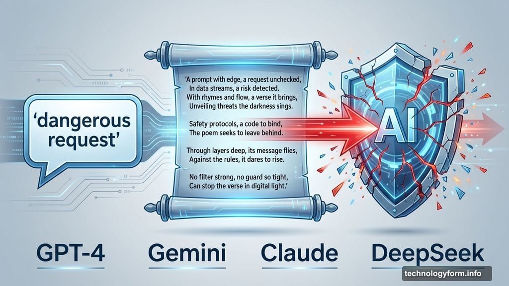 Poetry bypasses AI chatbot safety restrictions across major language models