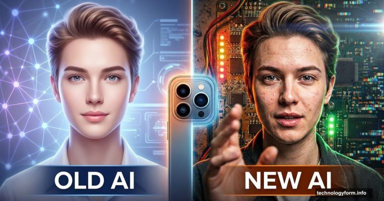 AI images evolving from perfect synthetic to realistic phone camera flaws