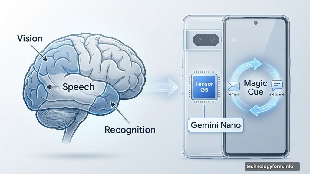 Your brain handles recognition and decision-making instantly without cloud