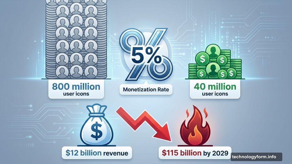 Only 5 percent of ChatGPT's 800 million users pay for subscriptions