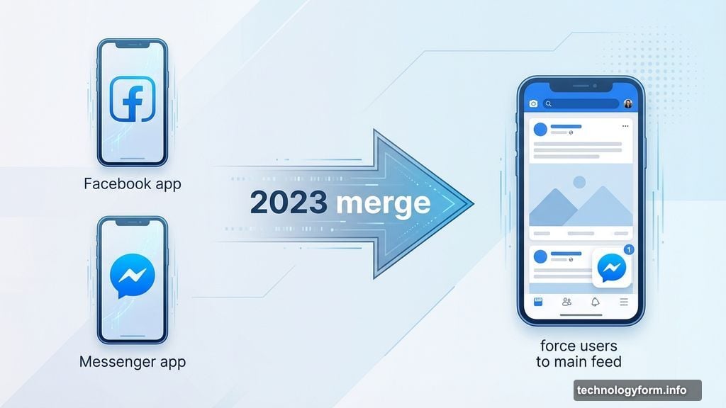 Meta merged Messenger back inside main Facebook app in 2023