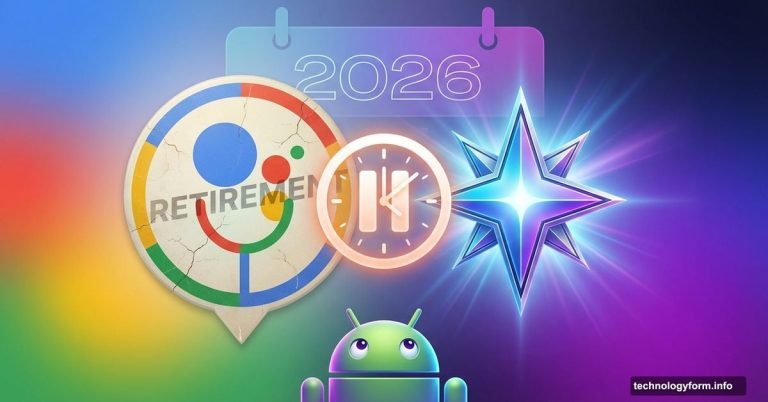 Google Assistant to Gemini transition delayed with pause symbol and 2026 calendar