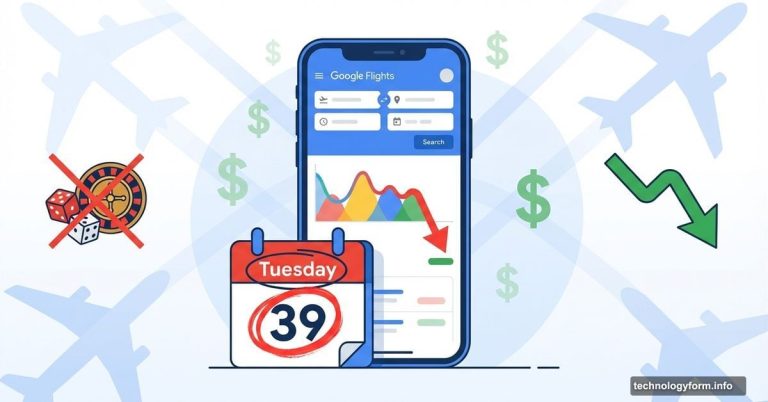 Google Flights interface showing price trends and optimal booking calendar