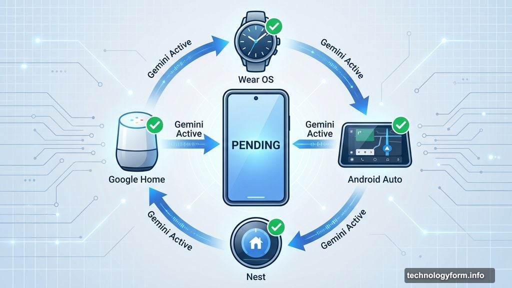Gemini already powers Wear OS, Android Auto, Nest and Google Home devices