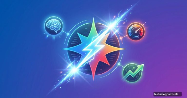 Google Gemini logo with lightning bolt representing Flash upgrade