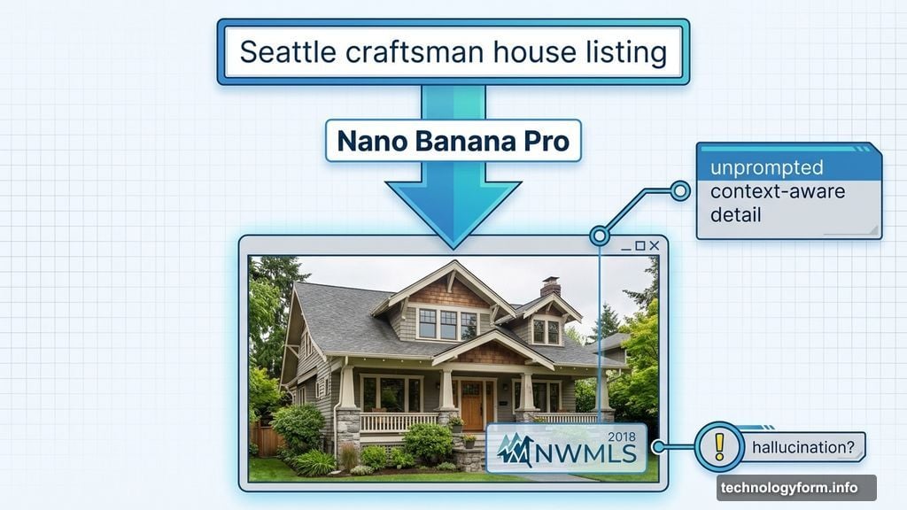 AI added vintage NWMLS watermark without explicit prompting request