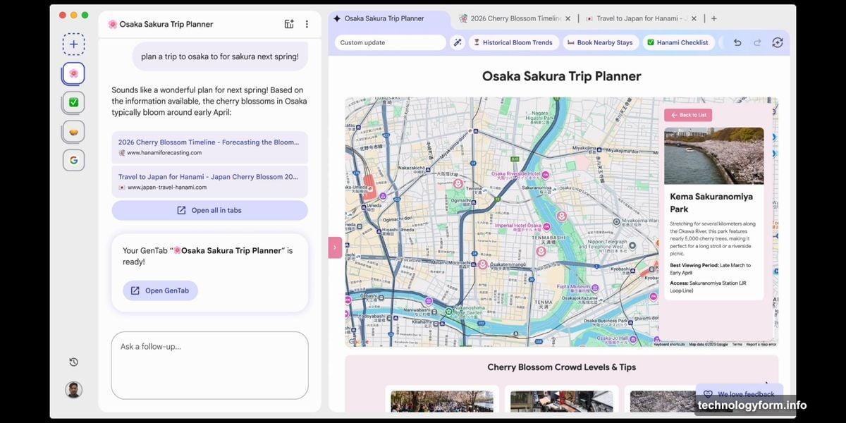 GenTabs powered by Gemini 3 transform static pages into interactive apps