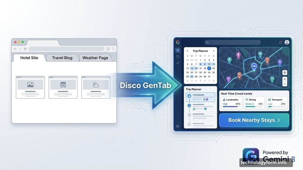 GenTabs transform static webpages into dynamically generated interactive applications