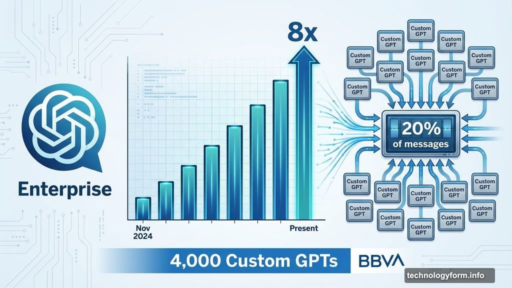 ChatGPT Enterprise message volume grew 8x since November 2024