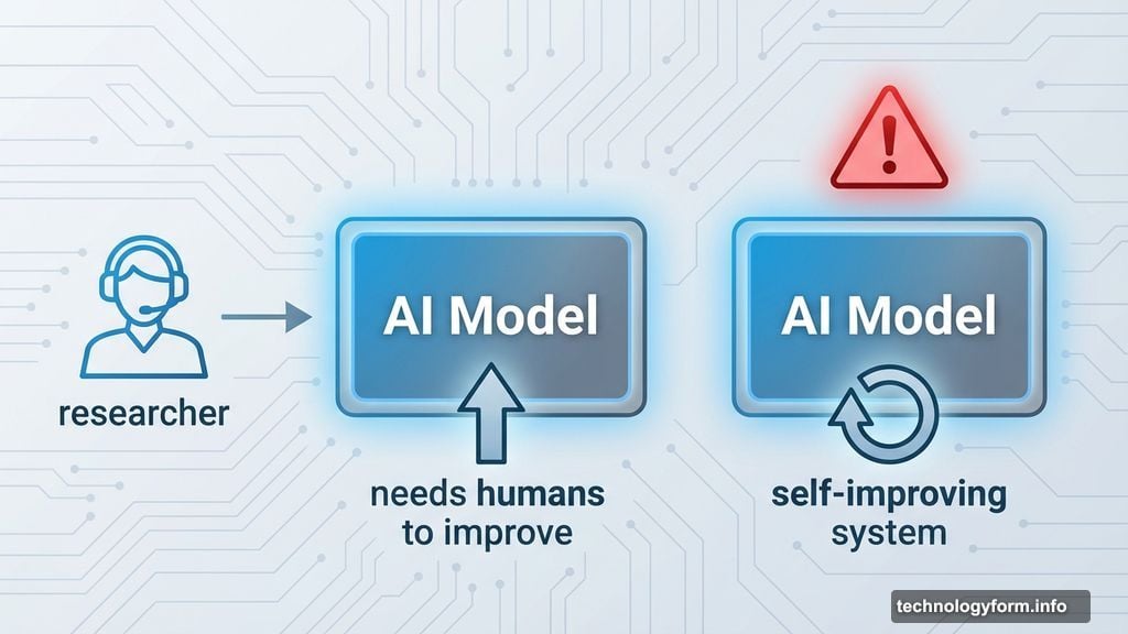 Self-improving AI systems versus current human-dependent AI models