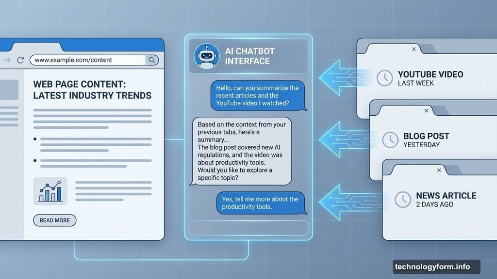 AI chatbot pulls context from your browsing history for queries