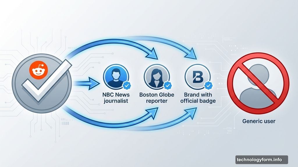 Reddit verification badges for journalists and brands, not everyone