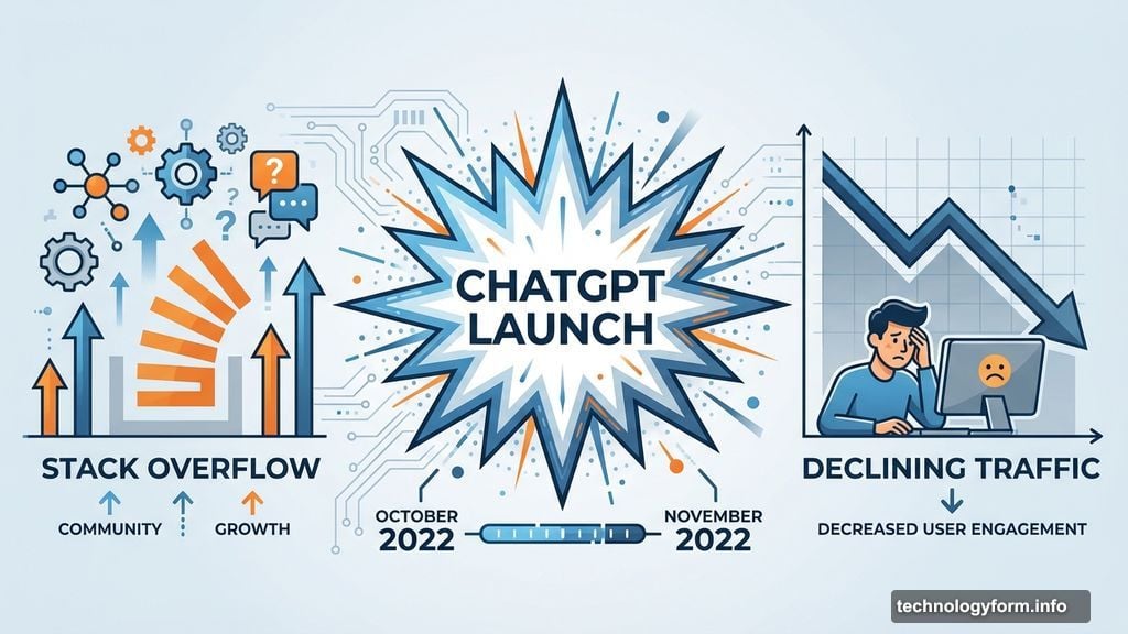 ChatGPT launched and upended Stack Overflow's entire business model