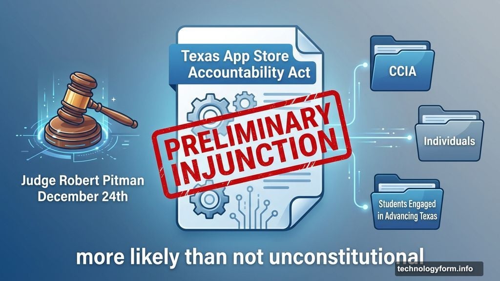 Federal judge blocks Texas app store law with preliminary injunction