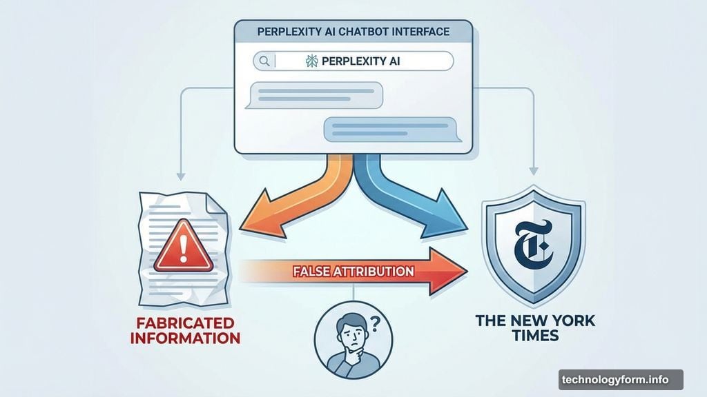 AI chatbot falsely attributing made-up information to trusted news sources