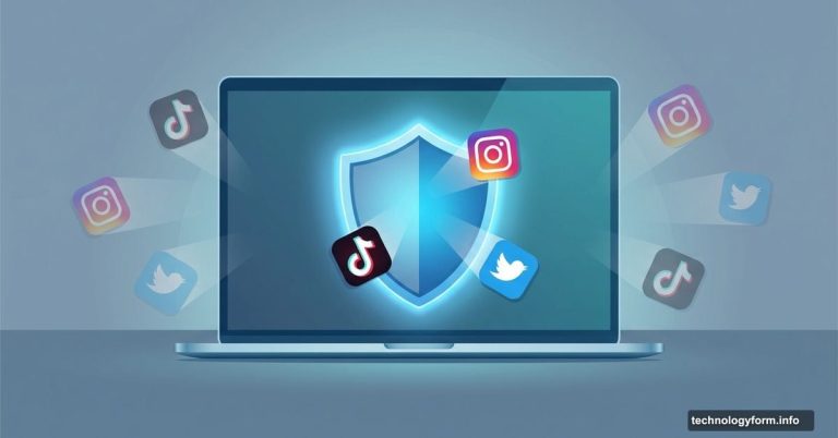 Shield blocking social media apps on phone screen for focus