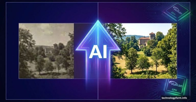 Blurry pixelated photo transformed into sharp clear image using AI upscaling