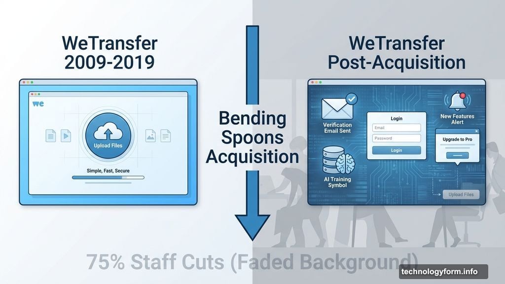 WeTransfer changed after Bending Spoons acquisition and staff layoffs