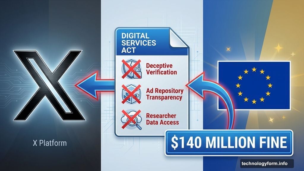 European regulators slapped X with a $140 million fine