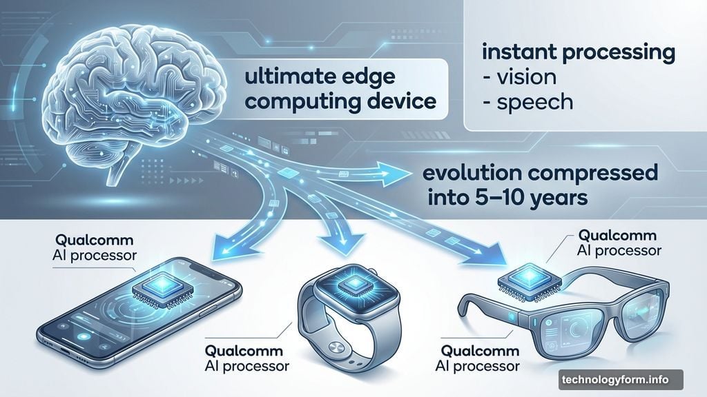Human brain as edge computing device inspires on-device AI processing