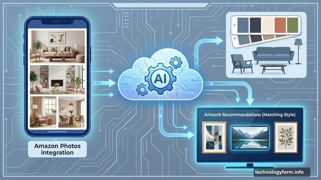 AI analyzes your decor and recommends artwork matching your style