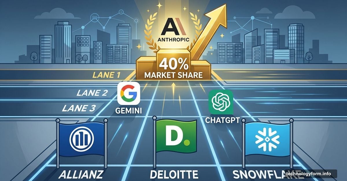 Anthropic leads enterprise AI race ahead of Google and OpenAI