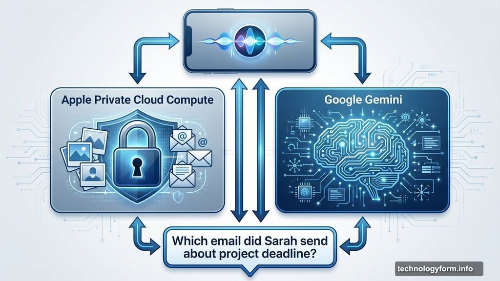 Siri processes personal data locally while Google AI powers responses