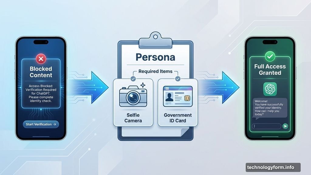 Persona requires live selfie and government ID for verification