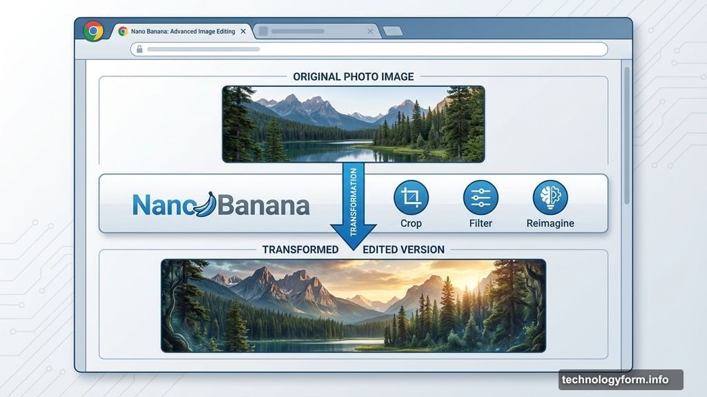 Nano Banana brings image editing directly into Chrome browser