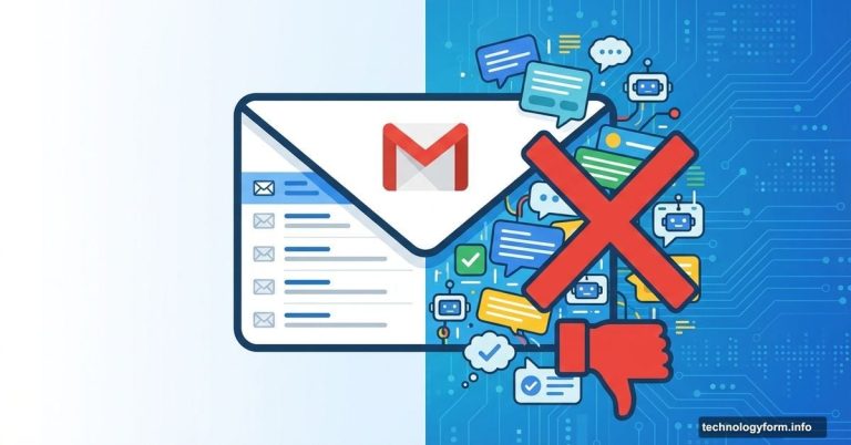 Gmail inbox split showing traditional email versus overwhelming AI summaries