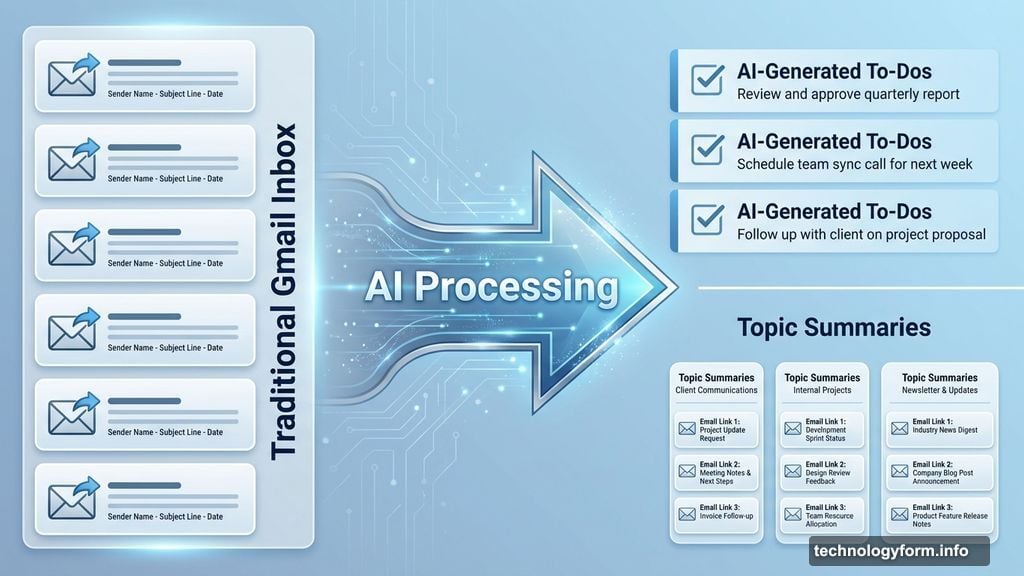 AI Inbox transforms email list into generated to-dos and topic summaries