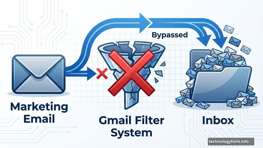 Gmail's sorting system crashed hard, filters failed completely Saturday