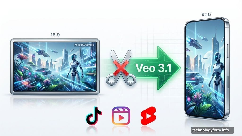 Veo 3.1 generates vertical videos in 9:16 format for mobile platforms