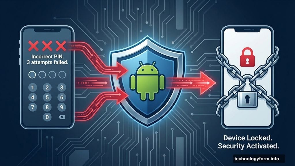 Failed Authentication Lock triggers automatic lockdown after wrong guesses