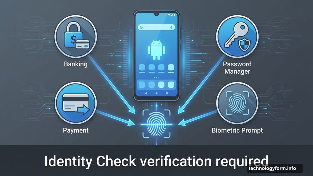 Biometric verification required for banking apps and password managers