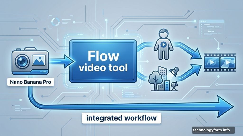 Nano Banana Pro integration creates custom characters directly inside Flow