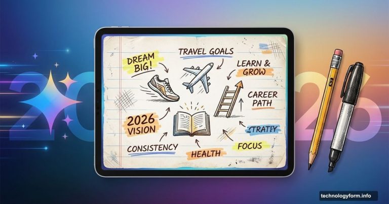 Google Gemini AI transforming goals into hand-drawn vision board display
