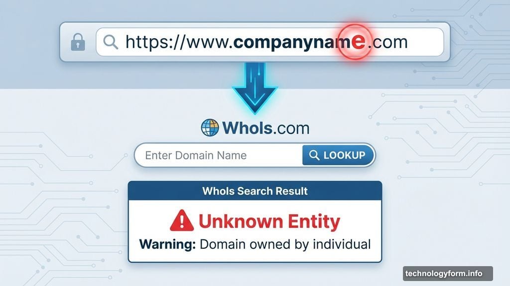 Use WhoIs.com to verify URLs and check domain ownership