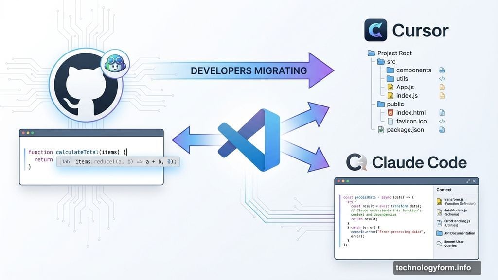 Developers jumping ship from GitHub Copilot to Cursor and Claude Code