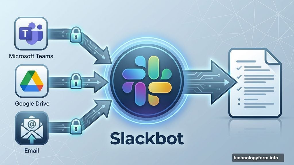 Slackbot connects to enterprise apps and performs tasks across platforms