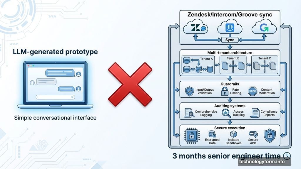 Gap between AI prototype and enterprise-grade customer experience platform