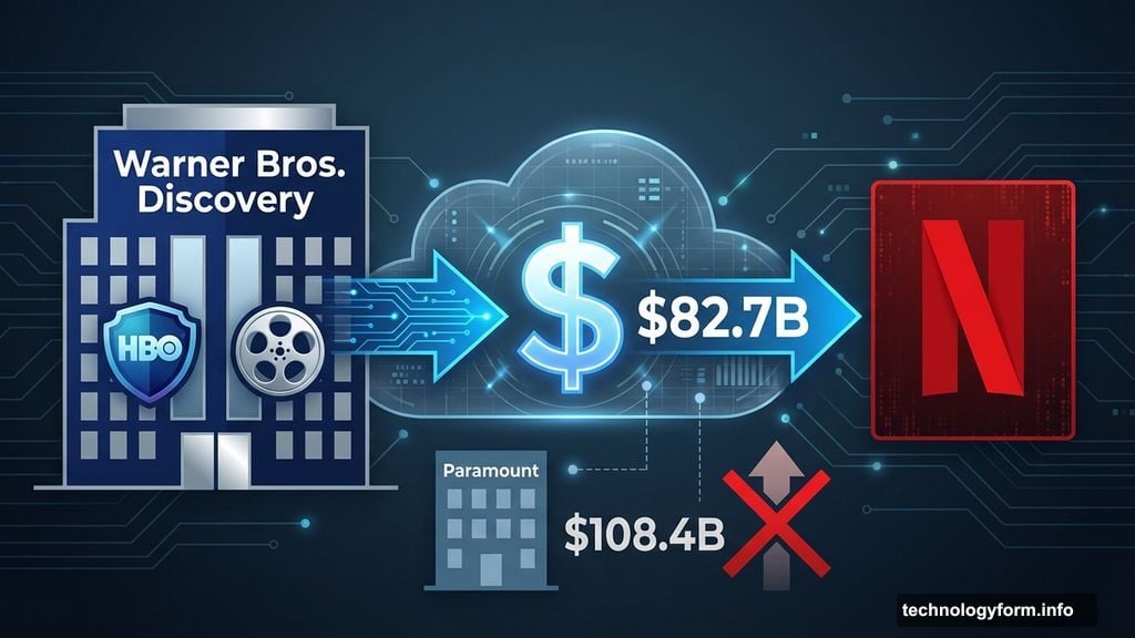 Netflix acquires Warner Bros Discovery for less than Paramount's hostile bid