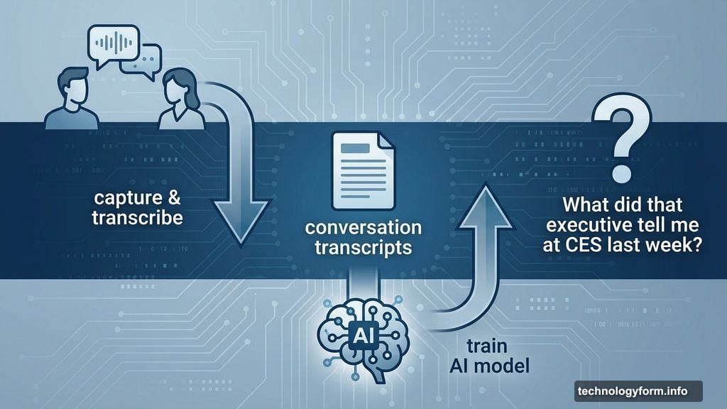 Thine captures conversations, transcribes them, and trains AI model