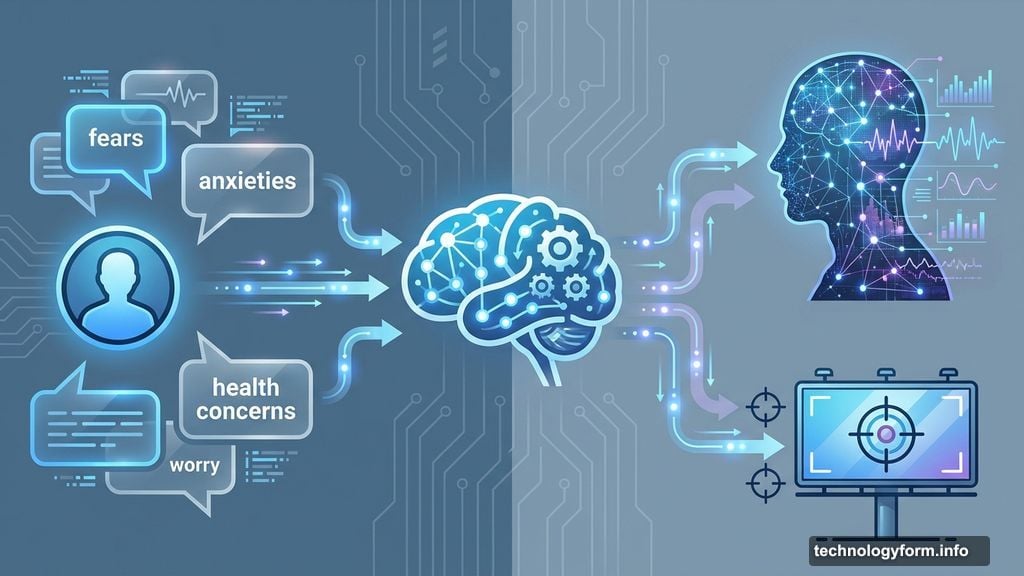 Chatbots analyze mental health conversations to build psychological profiles for advertising